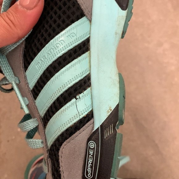 Adidas Black and Blue marathon 10 Sneakers with Supportive Sole - Picture 5 of 7